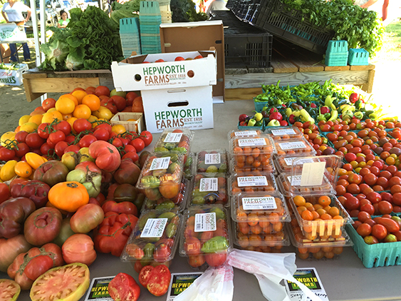 veges at farm market