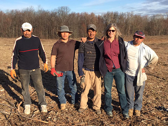 Our local crew with Amy