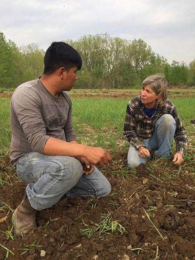 Amy Discussing Primary Tillage