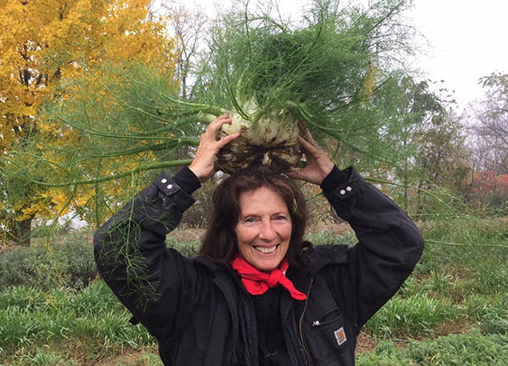 Gerry with fennel head dress