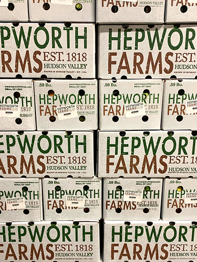 hepworth farms boxes stacked