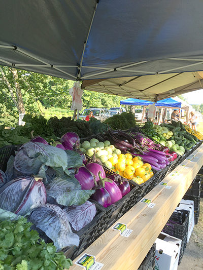 produce for sale at farm market