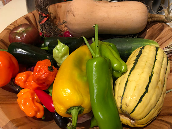 Our produce in bowl