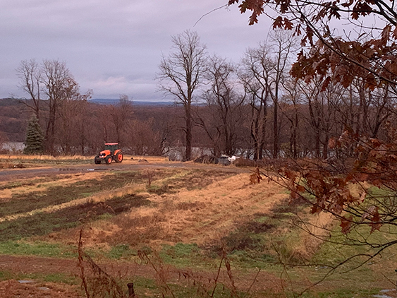 tractor in field