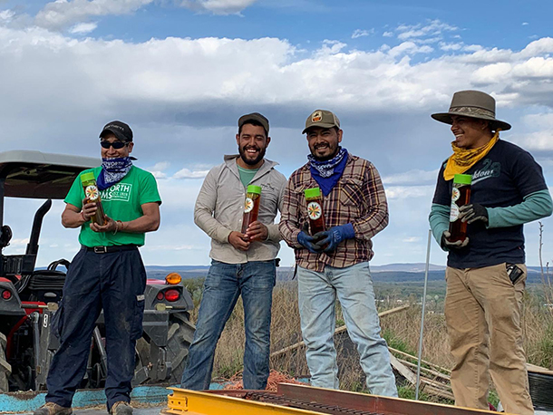 men with HSG CBD oil bottles