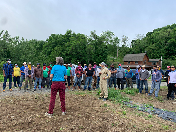 morning meeting with amy and our crew