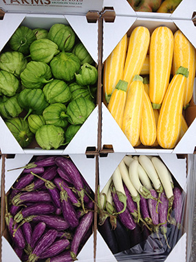 produce in boxes